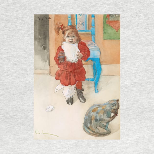 Brita with Confectionary Jar by Carl Larsson by Classic Art Stall